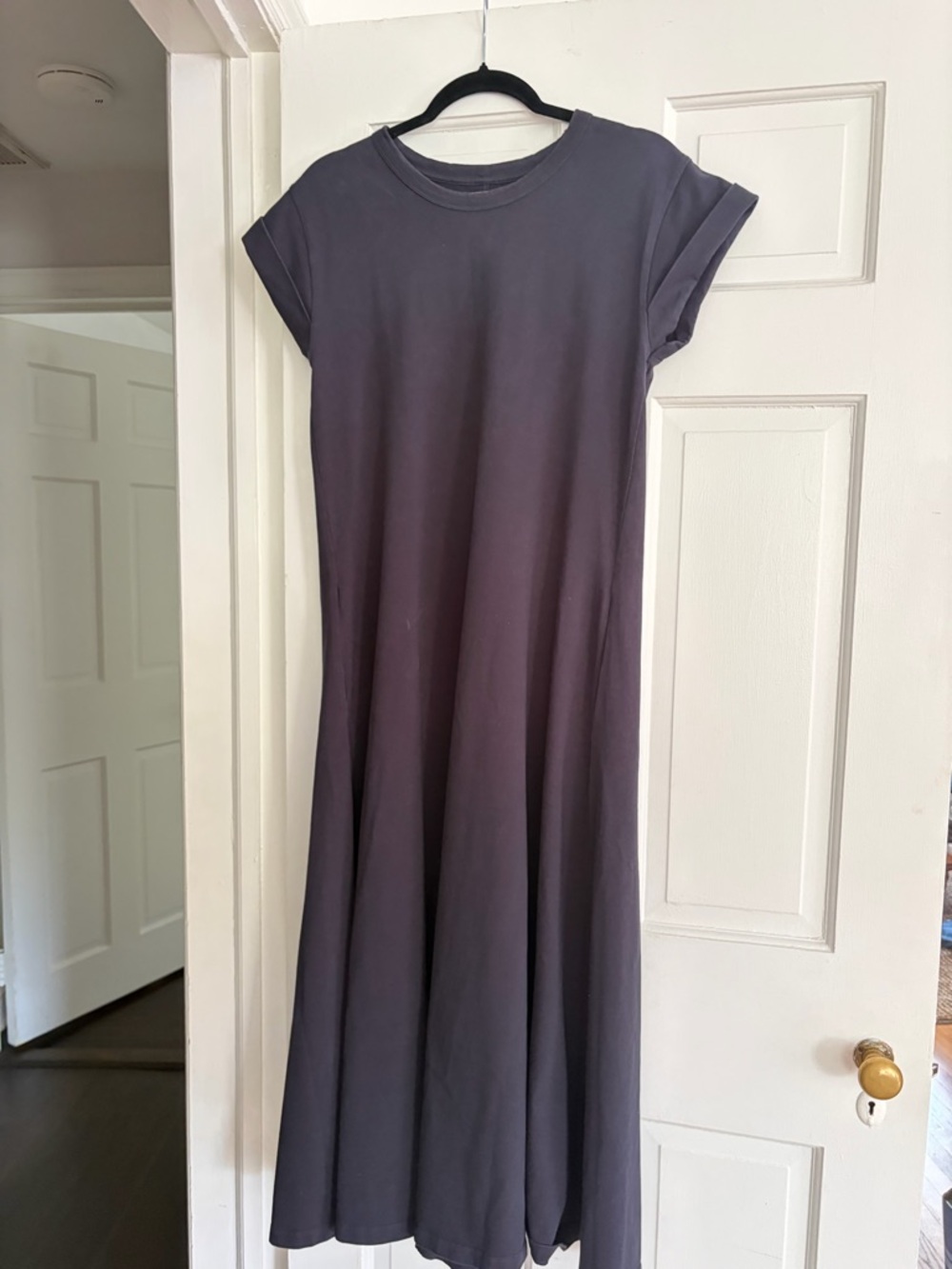 La Ligne Charcoal Maxi T-Shirt Dress